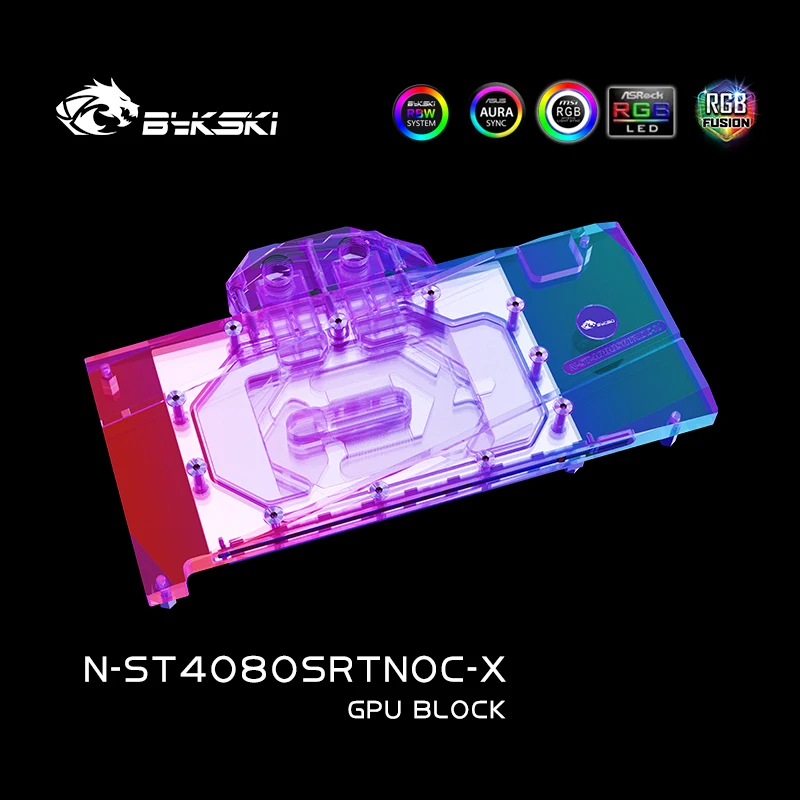 Rtx 4080 Water Cooling Block - Bykski N-ST4080SRTNOC-X GPUブロック ZOTAC RTX 4080