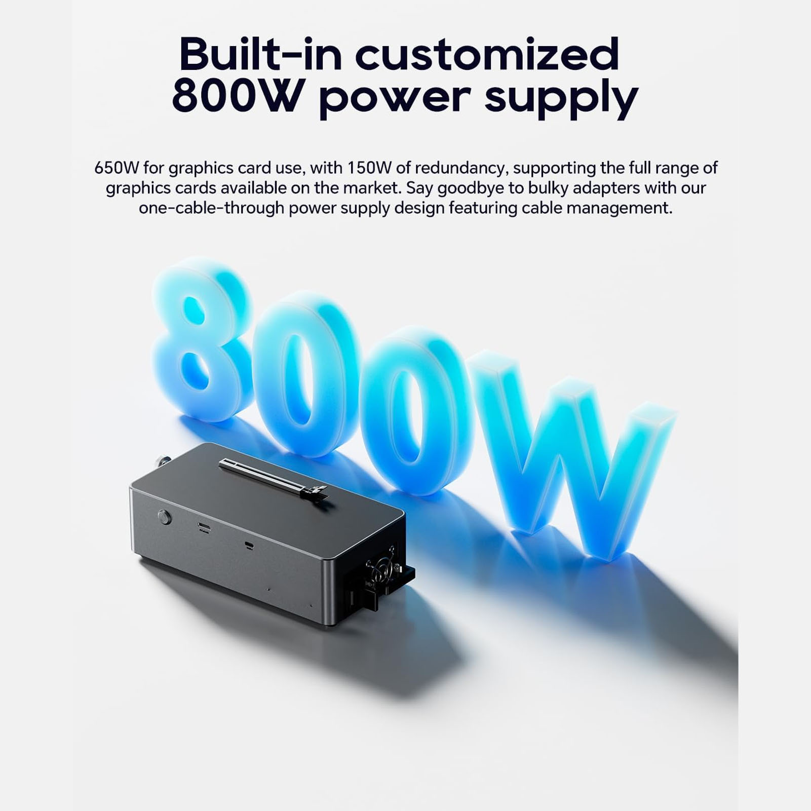 800W電源付きEGPUドッキングステーション PCIe 4 - Oculink Gpu Dock Station のレビューと価格