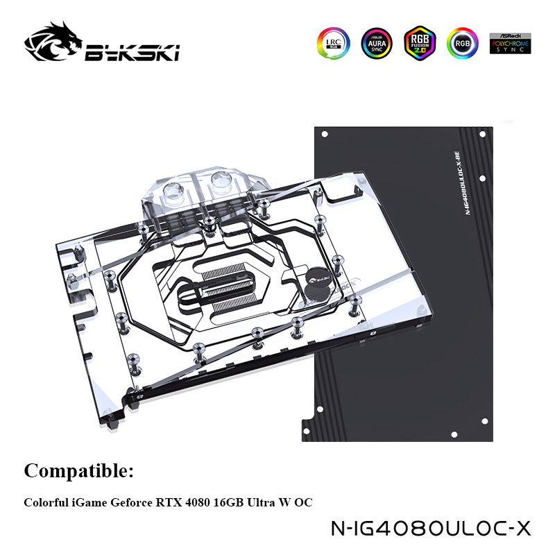 Bykski ウォータークーラー カラフルな iGame G - Rtx 4080 Water Cooling Block のレビューと価格