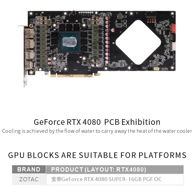 Bykski GPU ブロック Zotac GeForce  - Rtx 4080 Water Cooling Block のレビューと価格