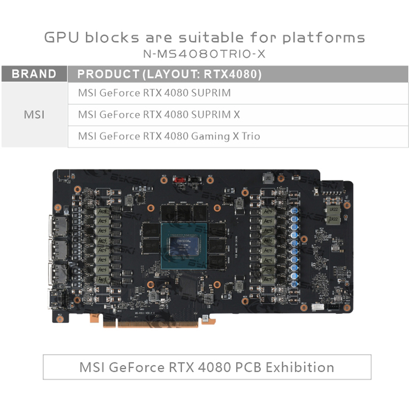 Bykski GPUブロック MSI RTX 4080 Su - Rtx 4080 Water Cooling Block のレビューと価格