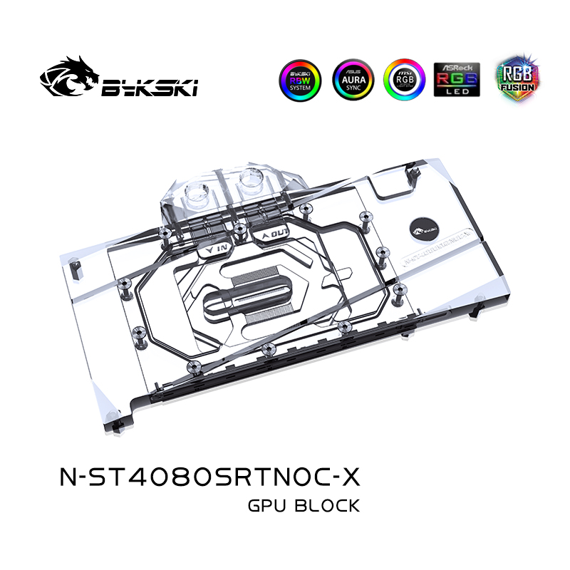Bykski N-ST4080SRTNOC-X GPUブロッ - Rtx 4080 Water Cooling Block のレビューと価格