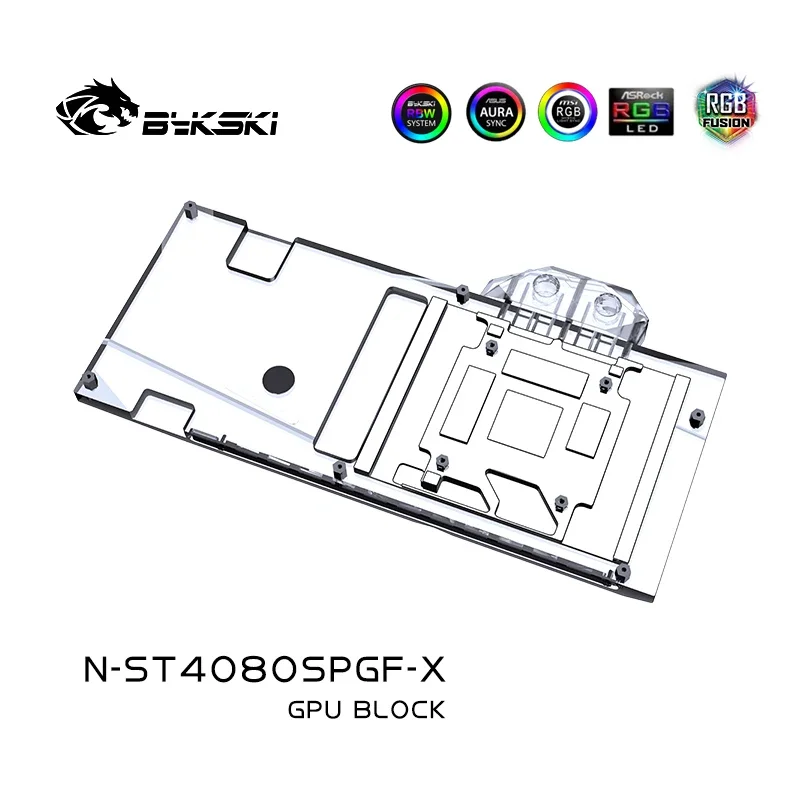 Bykski N-ST4080SPGF-X GPU ブロック - Rtx 4080 Water Cooling Block のレビューと価格