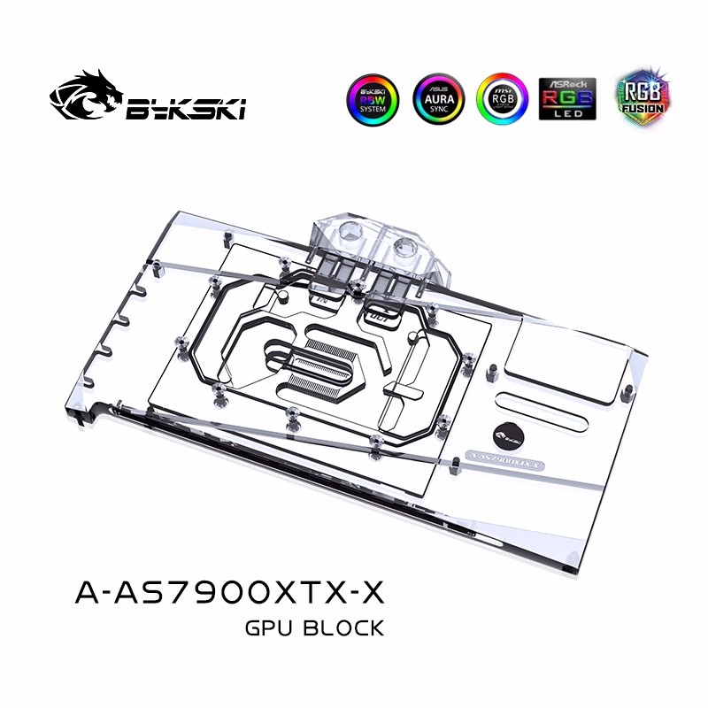 Bykski製水冷ブロック ASUS TUF Radeon  - Rx 7900 Xt 20Gb のレビューと価格